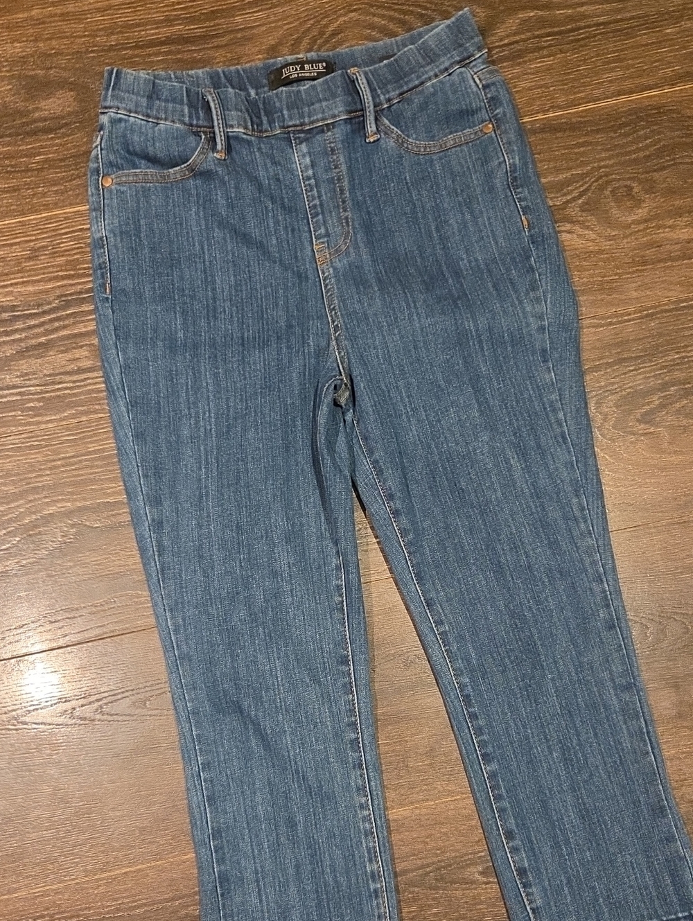 ❤️ JUDY BLUE HIGH RISE SKINNY CROP CAPRI JEANS, PULL ON, 4/5 (27) - Picture 5 of 8